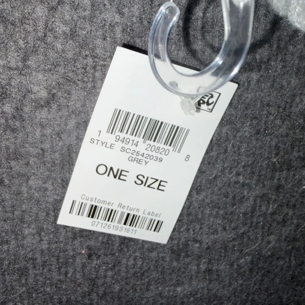 Style & Co Womens Knit Gloves Light Grey Ribbed Cuff One Size SC2542039 NEW
